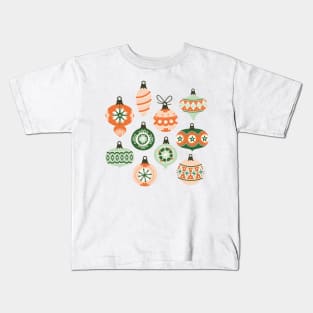 Vintage Christmas Ornaments Kids T-Shirt